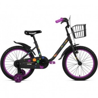 Велосипед FORWARD BARRIO 16 (1 ск.) 2023, черный с рамой 16" Велосипед FORWARD BARRIO 16 (1 ск.) 2023, черный с рамой 16"