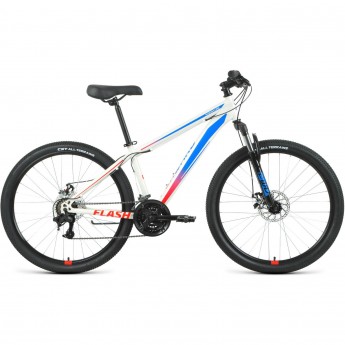 Велосипед FORWARD FLASH 26 2.2 D, рама 19", 2022, белый/голубой Велосипед FORWARD FLASH 26 2.2 D, рама 19", 2022, белый/голубой
