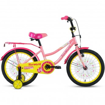 Велосипед FORWARD FUNKY 18 (2021) коралловый/фиолетовый Велосипед FORWARD FUNKY 18 (2021) коралловый/фиолетовый