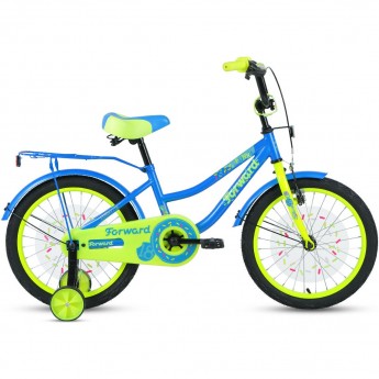 Велосипед FORWARD FUNKY 18 (2022) голубой/ярко-зеленый Велосипед FORWARD FUNKY 18 (2022) голубой/ярко-зеленый