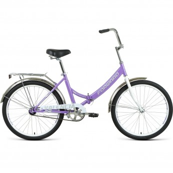Велосипед FORWARD VALENCIA 24 1.0 (2021) фиолетовый/серый Велосипед FORWARD VALENCIA 24 1.0 (2021) фиолетовый/серый